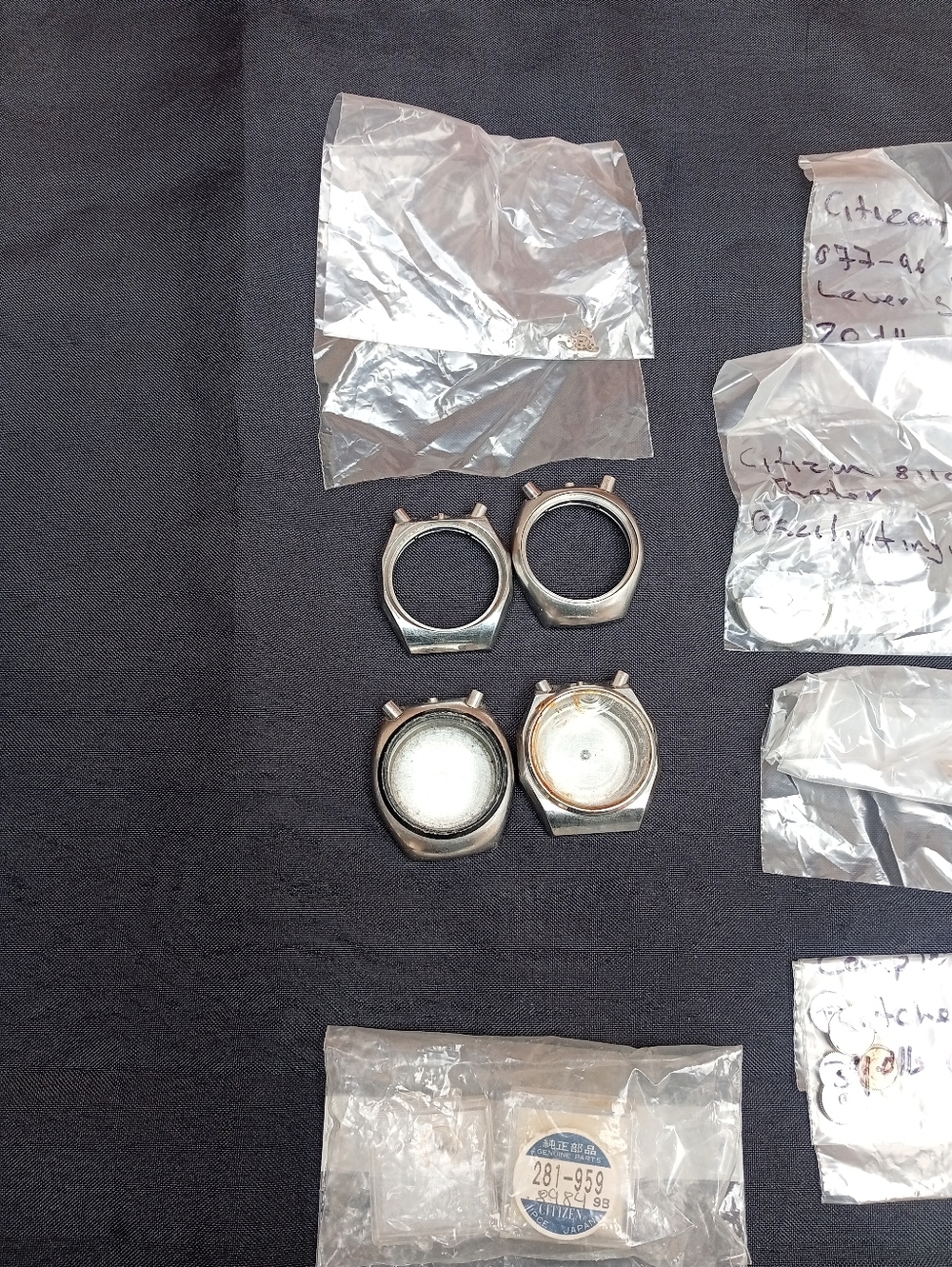 Lot Of Citizen 8110 Citizen BullheadVintage Stainless Steel Watch Cases - 4 Pack